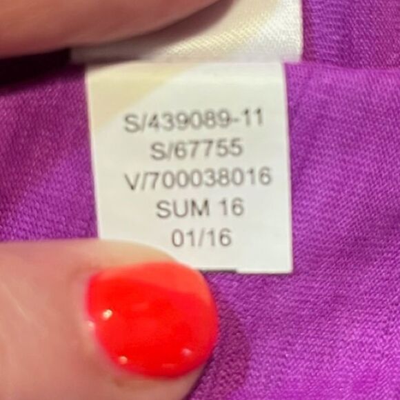 ATHLETA Short Sleeve 1/2 Zip Cycling Top Purple Women’s Size XS 439089 - Picture 7 of 7